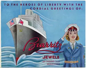 Tribute Prints: Uruguayan jewellery shop trade card