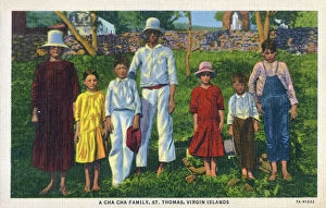 Images Dated 23rd April 2019: U.S. Virgin Islands - St. Thomas - A Cha Cha Family