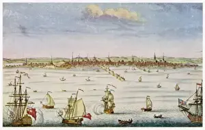 USA / Boston Harbour 1750