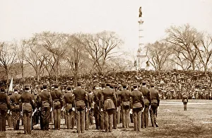 Pre 1900 Prints: USA Boston Latin School Volunteer Parade pre-1900