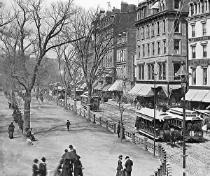 Pre 1900 Prints: USA Boston Tremont Street pre-1900