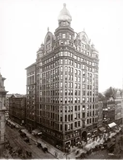 Chicago Prints: USA c. 1890s / 1900s - building, possibly Chicago