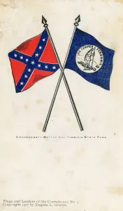 Confederates Collection: USA, The Confederate Battle Flag and the Virginia State Flag