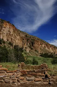 USA. Near Los Alamos. New Mexico. Bandelier National Monumen