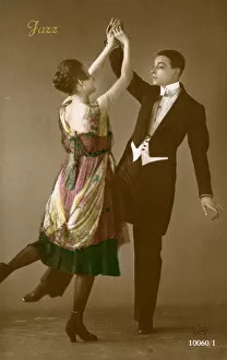 Dances Collection: USA - A stylish 1920s couple Jazz dancing