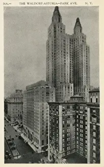 Waldorf Prints: USA - Waldorf Astoria Hotel, New York