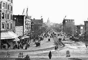 Pennsylvania Prints: USA Washington DC Pennsylvania Avenue early 1900s