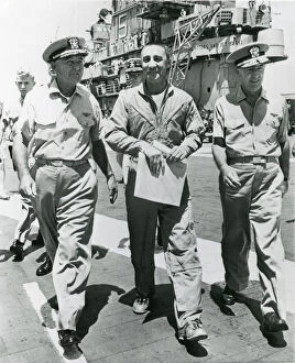 Reached Collection: USAF astronaut Virgil ?Gus? Grissom wearing a US Navy o?