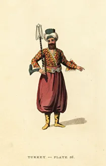 Regency Era Prints: An Usher in the court of the Sultan, Ottoman Empire