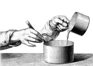USING TWO SAUCEPANS