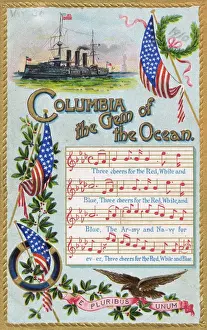 Notation Prints: USS Columbia - The Gem of the Ocean
