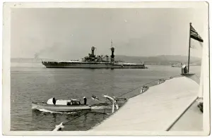 Seattle Prints: USS Maryland, American battleship, Seattle Harbour