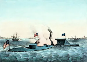 America Gallery: USS Monitor and CSS Virginia ironclad naval battle