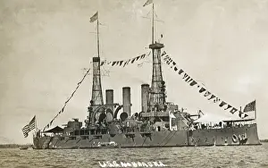 Nebraska Prints: USS Nebraska, American battleship