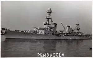 Crew Prints: USS Pensacola, American cruiser