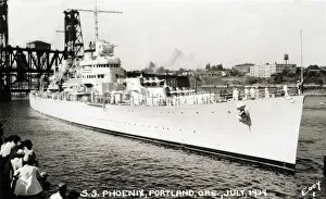 Oregon Collection: USS Phoenix, American light cruiser