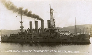 USS Tennessee, American cruiser, Falmouth, WW1 USS Tennessee, American cruiser, Falmouth, WW1