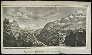 Glaciers Prints: Ustigt af Sulitelma genom Langvandalen, Lapland (1807)