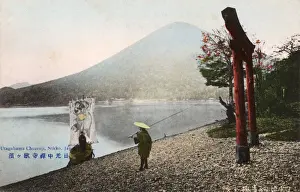 Shoreline Prints: Utagahama (Utaga Beach), Chuzenji Lake, Nikko, Japan
