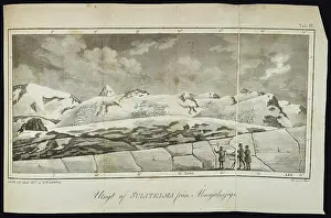 Glaciers Prints: Utsigt af Sulitelma fran almajalosjegna (1807)