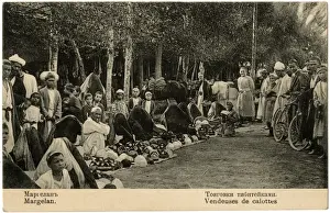 Covered Prints: Uzbekistan - Margilan, Fergana region - Skull cap sellers