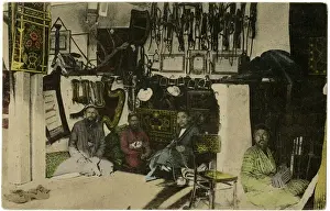 Trader Prints: Uzbekistan - Tashkent - Saddler and his Shop