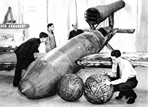 Removed Prints: V-1 Flying Bomb exhibited in London; Second World War, 194