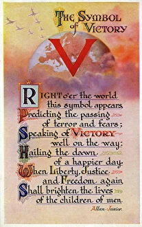 Justice Collection: V - The Symbol of Victory - poem of Victory by Allan Junior