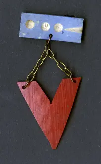 Symbols Prints: V for Victory Brooch - Morse Code for V