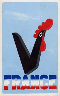 Cockerel Prints: V for Victory - WW2 - France