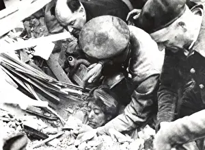 Manor Prints: V2 rocket attack on Manor Park, East London, WW2
