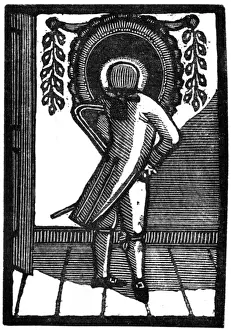 1770s Prints: Vain man looking in a mirror, c. 1770