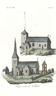 Uppsala Prints: Vaksala Church, near Uppsala, Sweden, 12th century