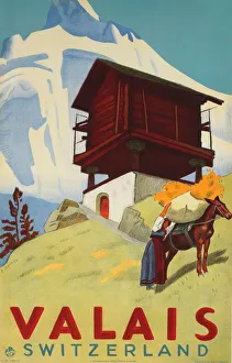 Onslow Auctioneers Gallery: Valais poster by Erich Hermes