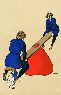 Gender Prints: Valentine admiration of emancipated woman