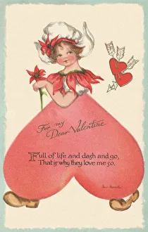 Heart Shaped Prints: Valentine card