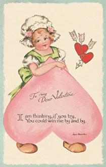 Heart Shaped Prints: Valentine card
