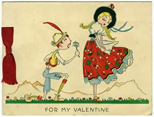 Images Dated 15th April 2016: Valentine card, Alpine Love