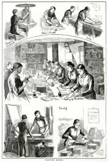 Valentine makers at work 1880
