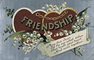 Loving Prints: Valentines Day card. Engraving. Private Collection