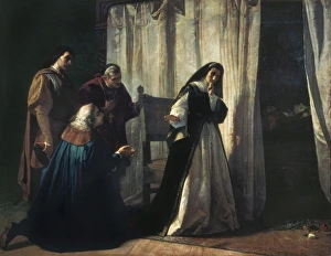 Castile Collection: VALLɓ, Lorenzo (1830-1910). Dementia of Joan