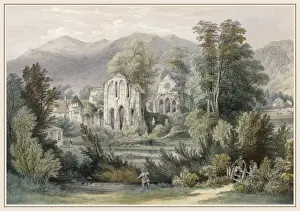 Crucis Prints: Valle Crucis Abbey C1850