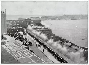 Images Dated 26th July 2021: Valletta: feu de joie on the occasion of Victorias birthday. Date: 1897