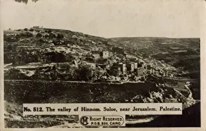 Valley of Hinnom, Suloe, near Jerusalem