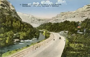 Valley leading to Rabwey near Damascus, Syria