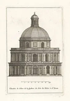 Blueprint Prints: The Valois Mausoleum at the Basilica St Denis (unfinished)