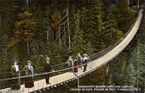 Images Dated 9th November 2017: Vancouver, Canada - Capilano Canyon Suspension Bridge