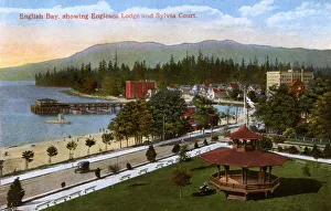 Images Dated 9th November 2017: Vancouver, Canada - English Bay showing Englesea Lodge