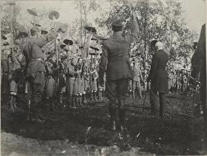 Vancouver Scouts cheering their visitors, Canada