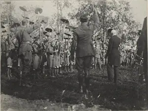 Cheering Prints: Vancouver Scouts cheering their visitors, Canada